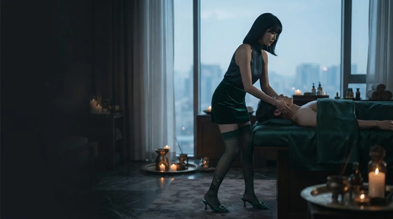 Editorial hotel-style massage scene accompanying the Gaepo 3-dong booking preparation guide, view 2