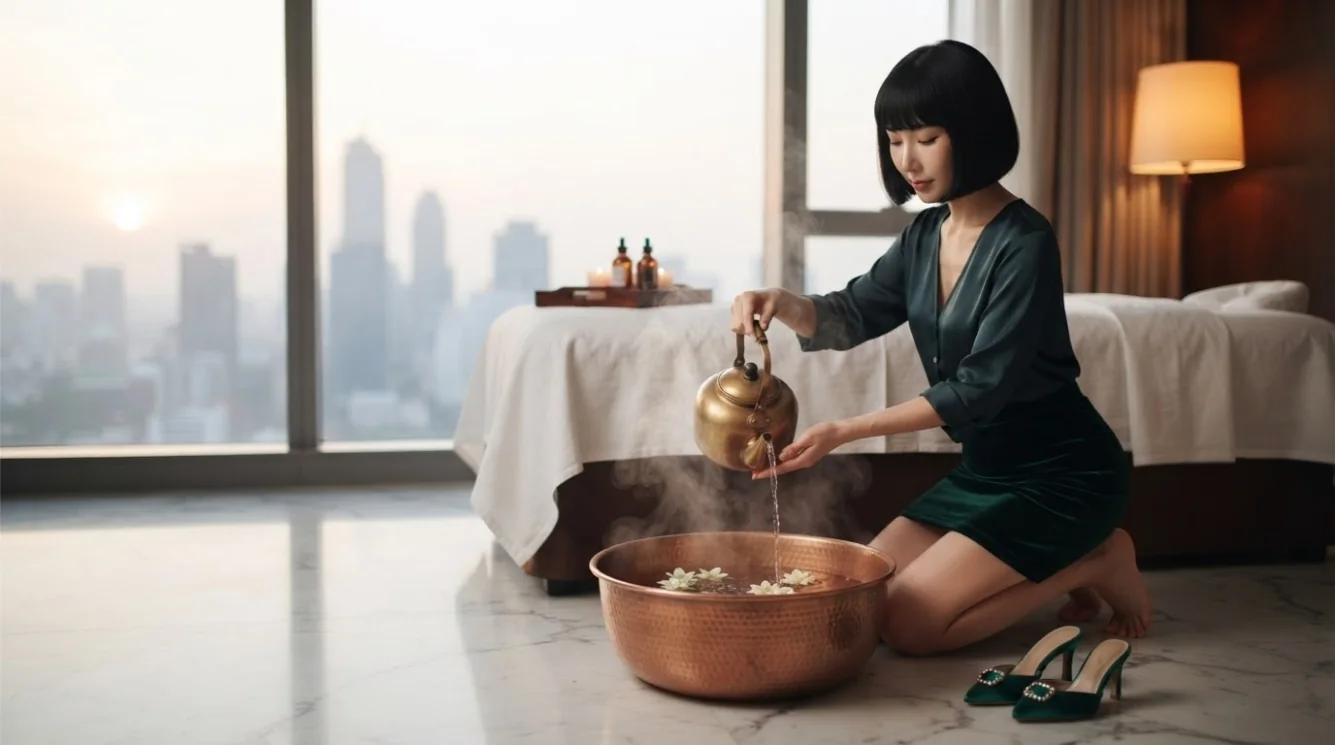 Editorial hotel-style massage scene accompanying the Gaepo 1-dong neighborhood day guide, view 2