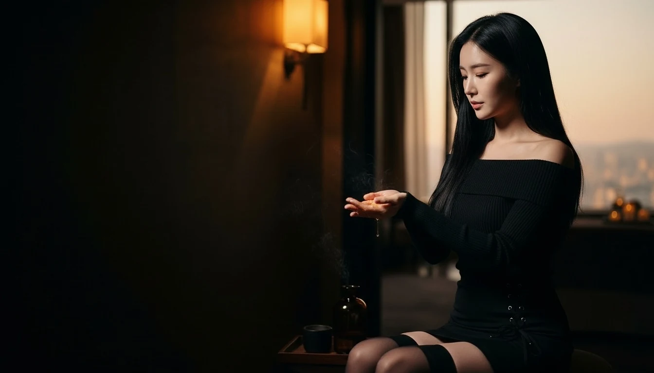 A calm evening setting for outcall massage
